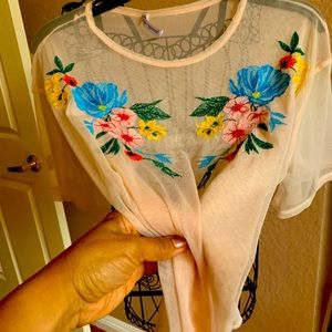 See-through blouse Zara brand new